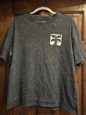 Arizona Jean Company Junior Ladies Washed Black Short Sleeve Tee, Large
